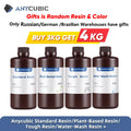 ANYCUBIC Standard Water wash resin/Tough Plant UV Resin For LCD 3D Printer 405nm Liquid Photopolymer Sensitive Resin 3D Printing