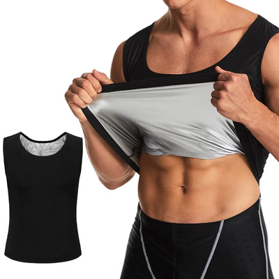 Men Sauna Sweat Vest Shapewear Hot Thermal Burning Fat | SAMAG