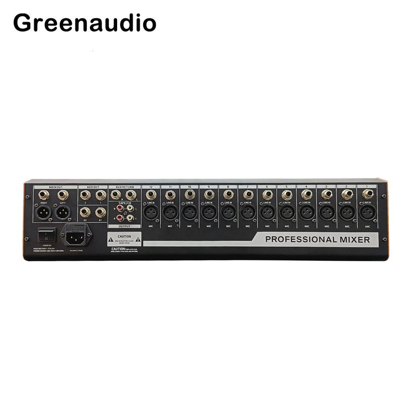 GAX-MV24 professional 24 channel dj audio mixer with reverberation effect conference stage performance mixer bar audio DJ
