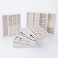 1 Set, (Including 8PCS) Flocking Jewelry Box Jewelry Tray