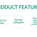 10Pcs 2mm Plug Non-woven Fabric Reusable Self Adhesive Electrode Pads Conductive Gel Pad Body Digital  Massager