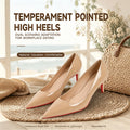 Nude black 6.5cm Stiletto Pumps Red Outsole Comfort Pointed Toe Thin High Heel For Women Workplace Evening Party Footwear