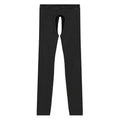 Mens Open Fly Breathable Cotton Thermal Long Johns Black S