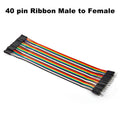 40-120Pcs 10cm 20cm 30cm Dupont Cable Line Jumper Wire Kit Male Female 24AWG Copper Long Ribbon Connector Set for DIY Breadboard