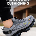 Indestructible Steel Toe Protective Safety Shoes Slip Resistant Abrasion Resistant Work Shoes Men Tough Comfortable Sneaker ﻿