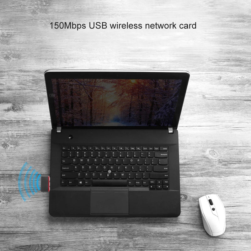 150Mbps Mini USB Wireless Wifi Adapter Wi fi Network LAN Card 802.11b/g/n RTL8188 Adaptor for PC Desktop - Visuel 4 | SAMAG