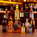 10PCS Miniature Resin Drink Bottles Set, Mixed Random Mini Wine Bottles for Phone Case/DIY Doll House Micro Landscape Decoration