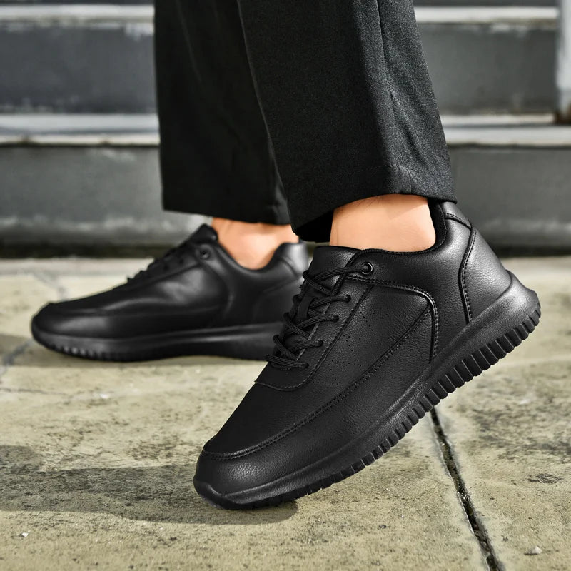 Chef shoes four season light non-slip oil-proof waterproof plus size men's kitchen work shoes fashion casual garden men's shoes