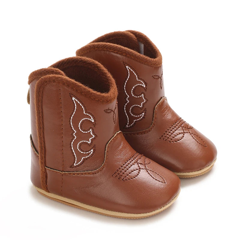 0-18M Infant Baby Autumn Winter Short Boots Soft Cotton Material Rubber Sole Warm Casual Walking Boots