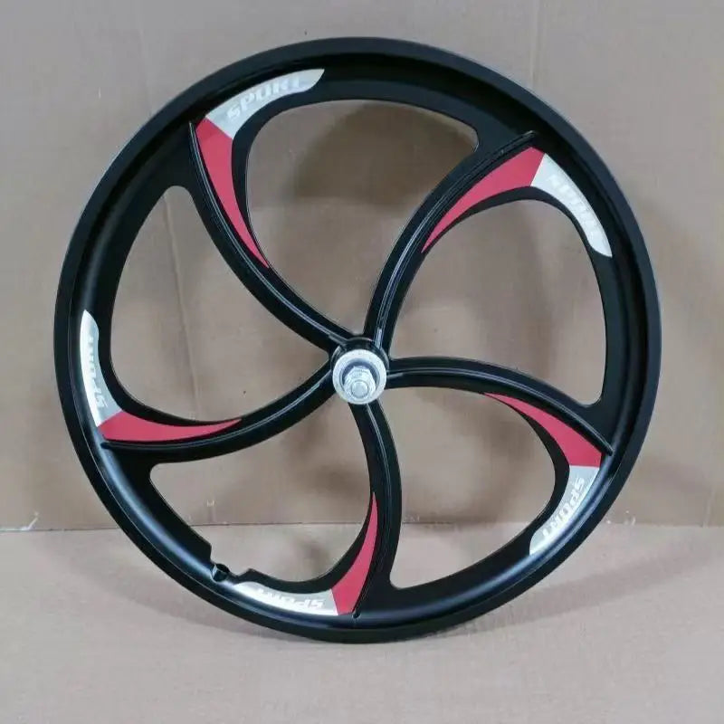 24/26 Inch Aluminum Magnesium Alloy Solid Tire Wheel Hub Bicycle Integrated Wheel Hub Front Wheel Hub Bicycle Accessories
