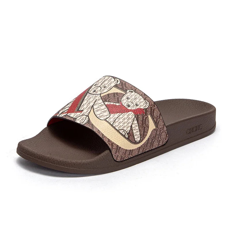 Women's Beach Shoes Summer Simple Beige Home Shoes Bathroom slippers
