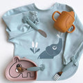 Cute Baby Bibs Waterproof Oil Proof Apron New Double Buckle Washcloth Feeding Bib Soft Burp Cloth For Boy Girl Bandana Bibs