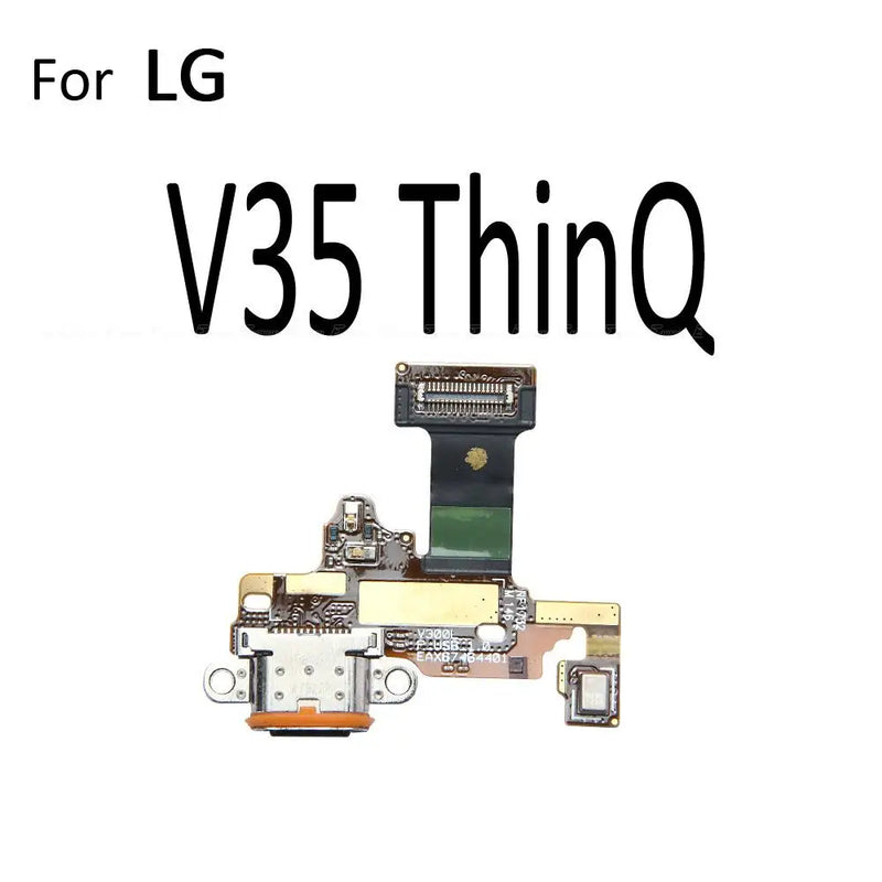 Power Charger Dock USB Charging Port Plug Board With Mic Flex Cable For LG V30 V30S Plus V35 V40 V50 V50S V60 ThinQ 5G