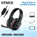 3.5mm Headphones Wired Gaming Headset Earphones For PS4 Play Station 4 Game PC Chat Headset  With Microphone