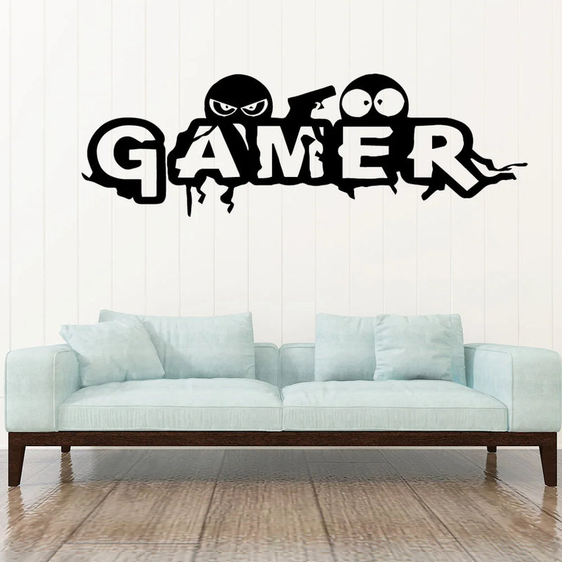 1 pc Cartoon Game Decorative Sticker Waterproof Home Decor For Kids Rooms Decoration Mural Art Decor Wallpaper  Sticker Mural
