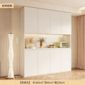 Y Sideboard Kitchen Hutch Cabinet Pantry Freestanding Buffet with Holder Power Outlet Glass Drawers Cupboard Microwave