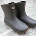Men's Workwear Style Anti-Slip Waterproof Rubber Boots High-Quality Flat Bottomed for Outdoor Work Commuting Fishing Kitchen Rai