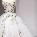 Roycebridal Strapless A Line Wedding Dress Court Train - View 3 | SAMAG