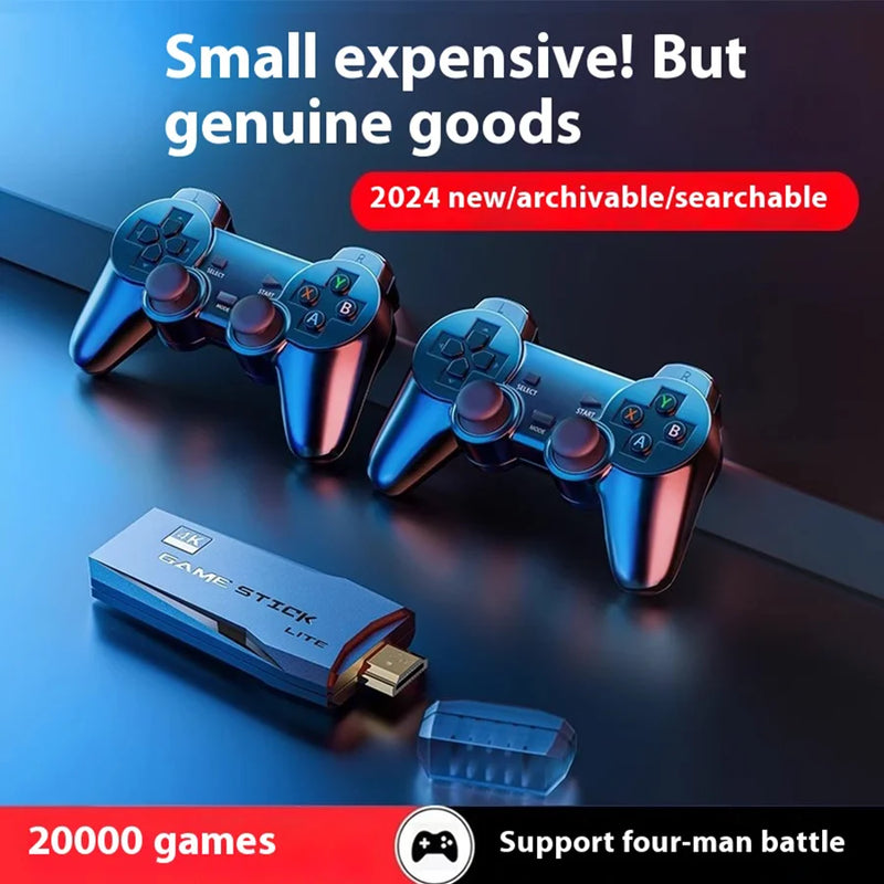 Wireless Video Game Stick 2.4G Dual  Joystick Console Gaming Stick 4K 20000+ Gaming Retro Gaming Thanksgiving Gift