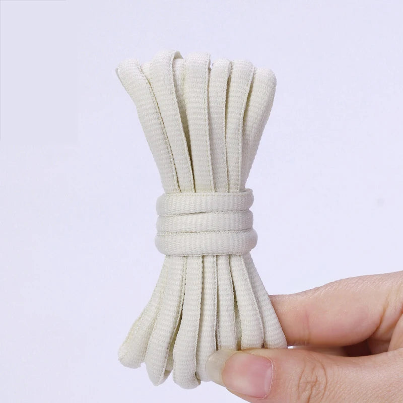 1 Pair Round Shoelaces Fof Basketball Sneakers Shoe Laces Black White Shoelace Universal for Children and Adults 100CM