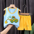 Children Clothing Vest Suit Sets Summer Cotton T - Shirts - View 8 | SAMAG