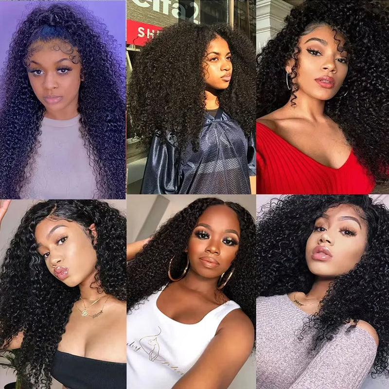Mogolian Hair 8-30 Inch Kinky Curly Bundles Virgin Human Hair Weaving Natural Curly Hair 2 3 4 Bundle Deals For Extensions