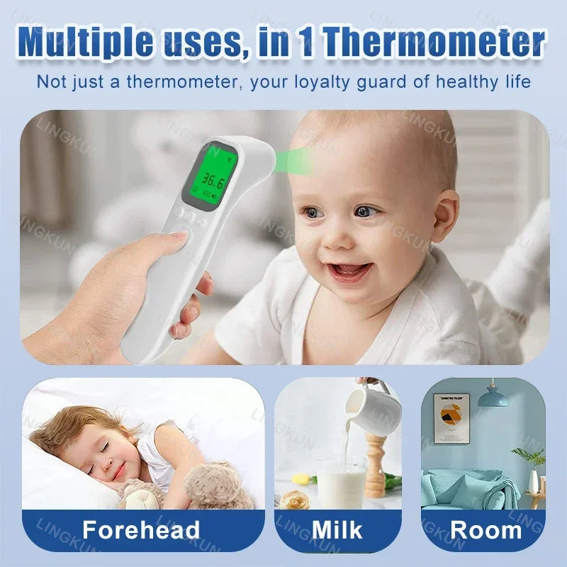 Medical Arm Blood Pressure Meter Tensiometers Tonometer Cuff Fever Thermometer Oximeter Heart Rate 3 IN 1 Set