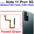 Fingerprint Sensor Flex Cable For Xiaomi Redmi Note 11 11 Pro 11Pro Plus 4G 5G Fingerprint Sensor Power Button Flex Ribbon Parts