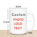 Personalized Your Photo Mug, Custom NAME Logo TEXT Cup,Customize Coffee Mugs, Tea Cups, Mothers day, Wedding Surprised Gift