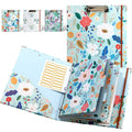 A4 3 Ring Binder Organizer with 5-Tab Dividers and Pockets, Portfolio Binder with Low Profile for Office, School