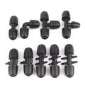 2~10Pcs 16mm PE Pipe Connectors Garden Watering Irrigation Joints Agricultural Irrigation Quick Connector Straight Elbow Tee