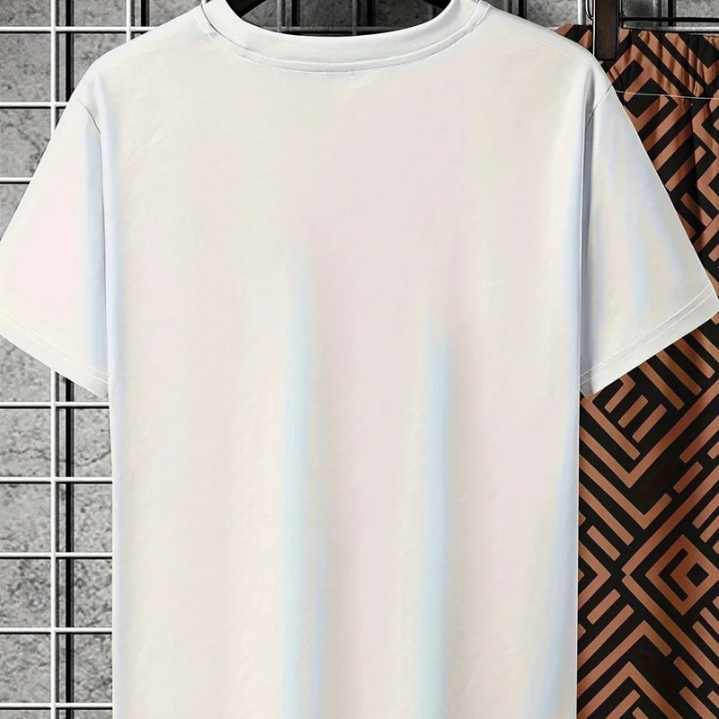 Summer new men's teddy bear print breathable and comfortable round neck T - shirt pants set outdoor casual - View 6 | SAMAG