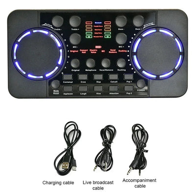 Professional V300 Pro Sound BT Card Audio Interface Mixer | SAMAG