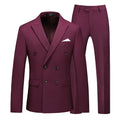2 Pieces Double Breasted Formal Men Suits Slim FitGroom Tuxedos for Wedding Peaked Lapel Custom Male Blazer Prom Daily Wear