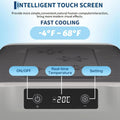 19 Quart Portable Car Refrigerator, 12V/24V DC & 100-240V AC Compressor Freezer, -4°F~68°F Fast Cooling Mini Fridge for Car, Camping, Travel, RV, Truck, Home Use