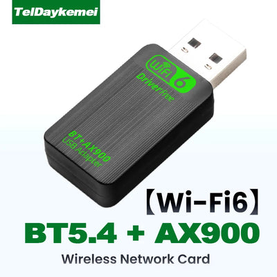 New AX900 USB WiFi 6 Bluetooth 5.4 Adapter 2in1 Dongle Dual Band 2.4G&5GHz Network Wireless Wlan Receiver For Win | SAMAG
