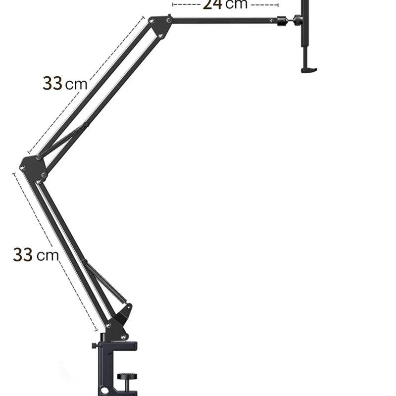 Tablet Holder for Bed with 90cm Metal Arm 360° Rotating Bed Tablet Mount Stand For iPad Stand 4.5~11 Inch Phone Tablet Bracket