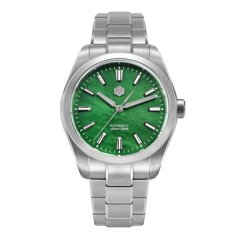 San Martin 39mm MOP Dial Sport Gada Watch Luxury Dress Men Miyota 90S5 Automatic Mechanical Wristwatch Waterproof 100m SN0144