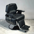 Heavy Duty Hydraulic Barber Chair Reclining PU Leather Styling Chair Removable Headrest Hairdressing Beauty Salon Furniture