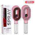 2Pcs/Set 2-in-1 Multi-functional Spray Bottle Comb Anti-static wet Dry Scalp Massage Bristle Comb,Salon Fluffy Modeling Comb