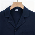 Men Textured Co Ord Set Loose Fit Short Sleeve Camp | SAMAG