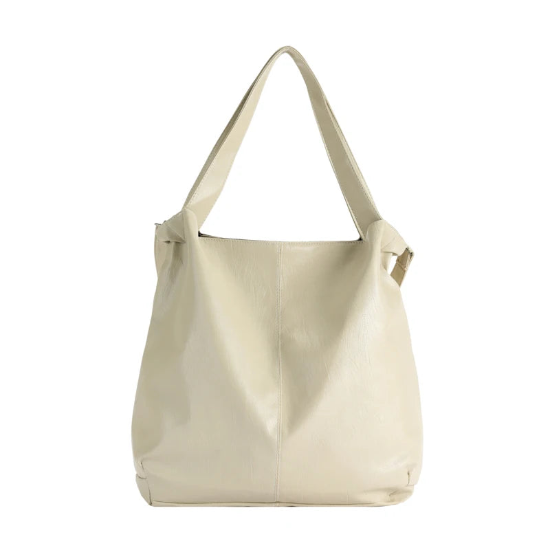 Big Shoulder Bags for Women Large Capacity Hobo Shopper Bag Soft Pu Leather Crossbody Handbag Ladies Solid Color Travel Tote Bag