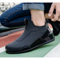 Summer men's short tube rain boots Men Outdoor Non-slip Fishing Shoes Light Hiking Shoes Durable Waterproof Rain Boots Rubber