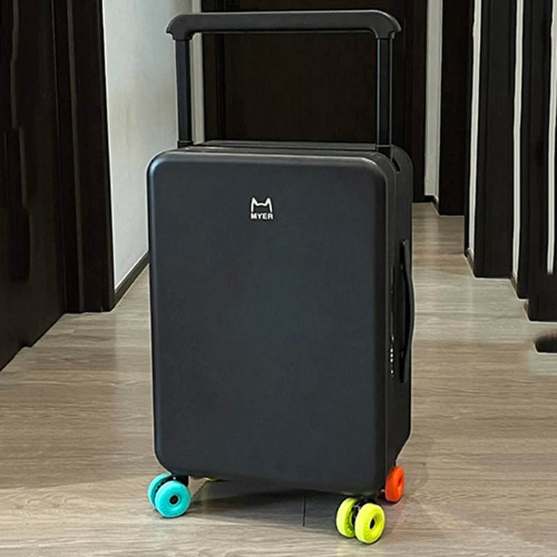 KLQDZMS 20"24Inch PC Suitcase Large-capacity Boarding Box Women's Trolley Case Men's Password Box with Wheels Rolling Luggage