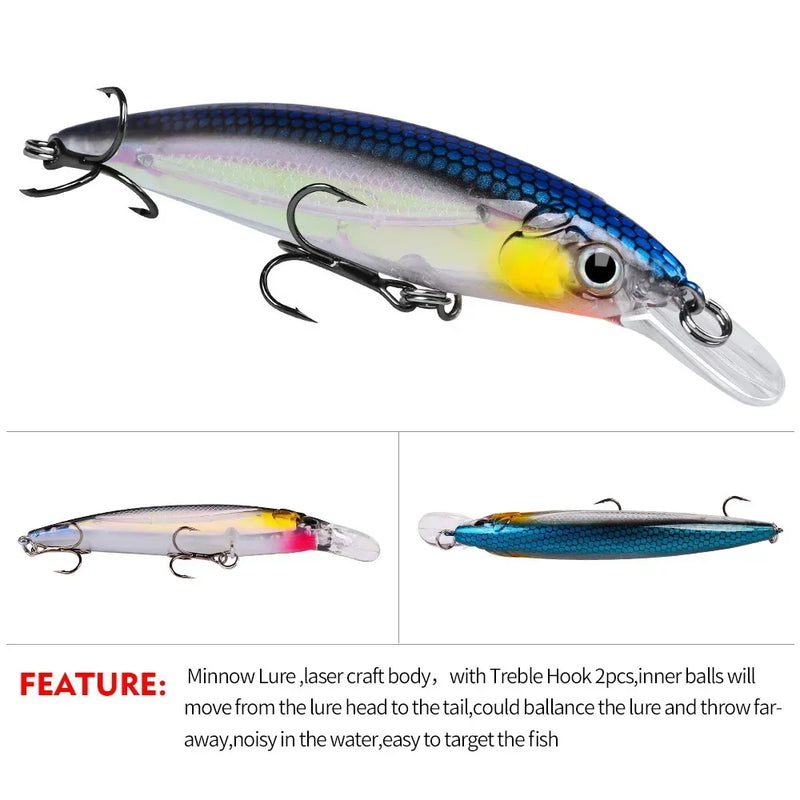 Bait Minnow 7g 14g 40g Luminous Bionic Fake Plastic Hard | SAMAG