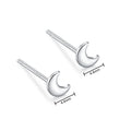 925 Sterling Silver Hypoallergenic Stud Earrings for Women Moon Star of David Maple Leaf Heart Lightning Earrings S999 Jewelry