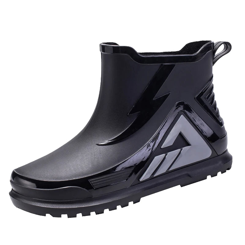High Rain Boots Water Shoes Couple Chef Shoes Original Men Waterproof Raincoat Man Work Rubber Boots Men's Long Rubber Boot Boat