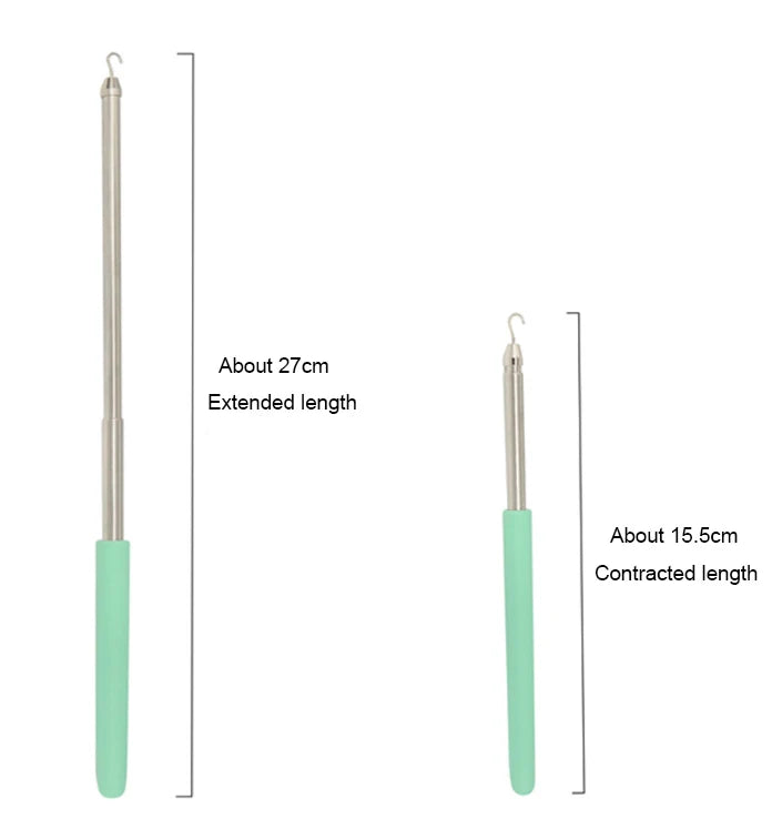 1PC Bracelet Wearing Aid Tool Adjustable Telescopic Rod Jewelry Tool Quick Clasp Lobster Clasp Zipper Hook Device