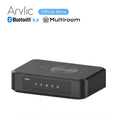 Arylic S10+ Wireless Music Streamer Bluetooth Audio Receiver 3.5mm Jack Aux for PC Multiroom PC Audio Jack Adapter