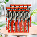 8PCS Random colors  Bamboo Charcoal Toothbrushes -Fine Soft Bristles,Oral Health, Adult Family Pack, Gentle Teeth Cleaning Tools